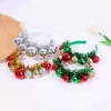 Christmas children's hair band, women's Korean-style patchwork fabric headwear, hair accessory, Christmas hair band details Picture